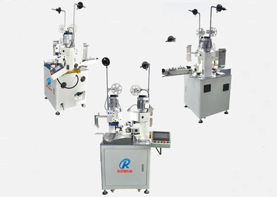 Kualitas Tinggi Sepenuhnya Otomatis Double Ends Wire Cable Cutting Stripping Terminal Menekan Mesin Crimping