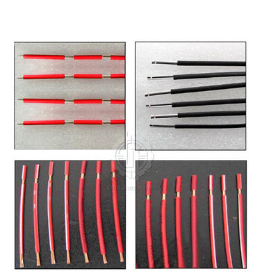 Empat roda Drive Cable Cutting and Stripping untuk Mesin Pengolah Kawat dengan Layar LCD Berwarna
