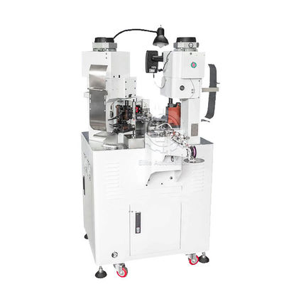 Sepenuhnya Otomatis Dua Kepala Terminal Elektronik Wire Striping Belt Pressing Machine Crimper Di Kedua Ujung Ujung Peeling