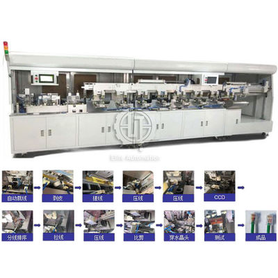 Mesin Crimping Kabel Lan 300pcs / H Otomatis Penuh Dengan Penyortiran CCD