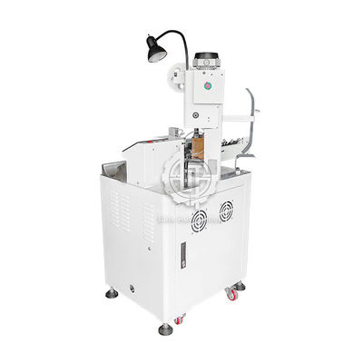 AWG18 Mesin Crimping Kawat Otomatis Kepala Tunggal Untuk Pengupasan / Memutar