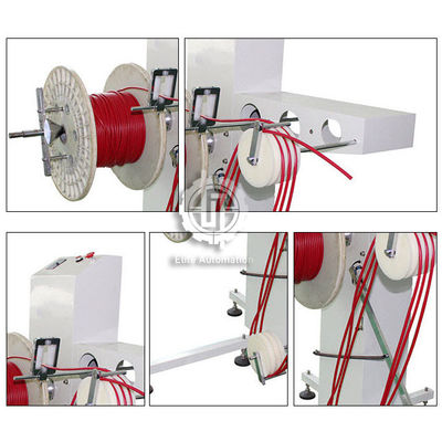 H143mm Pay Off Stand Wire Feeding Machine Dengan Brake Coil Tebal 300 - 630mm